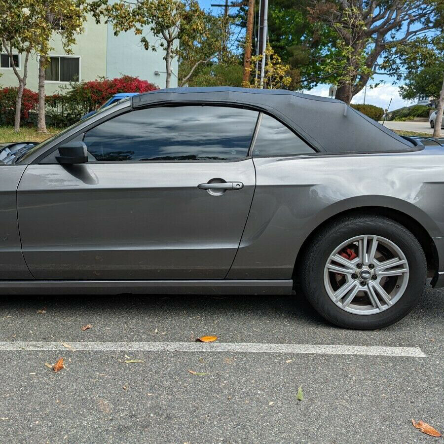 For 2005-2014 Ford Mustang Convertible Top Soft & Heated Glass Window Sailcloth