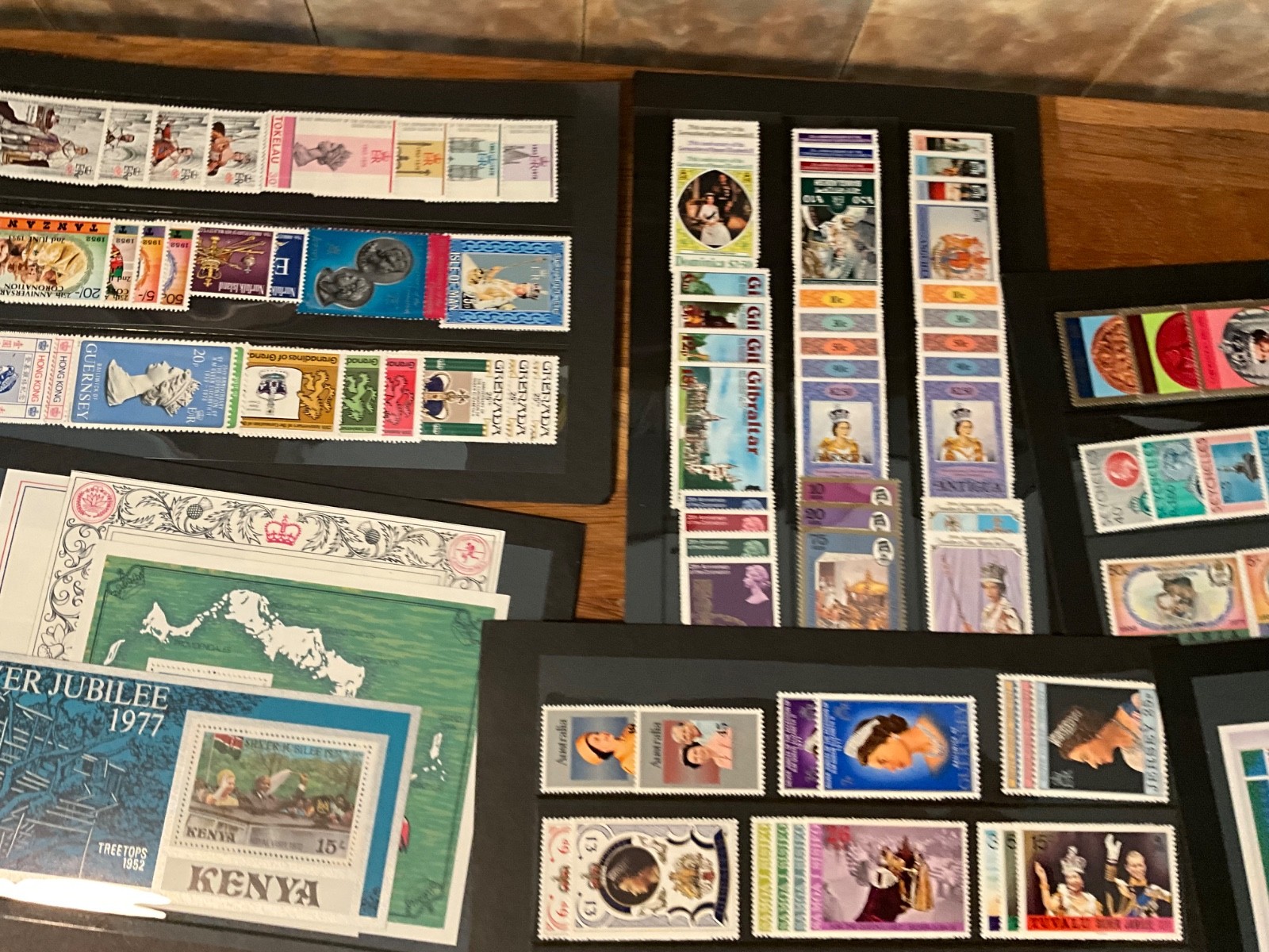 BRITISH COMMONWEALTH royalty huge lot MNH sets and sheets 30cards z