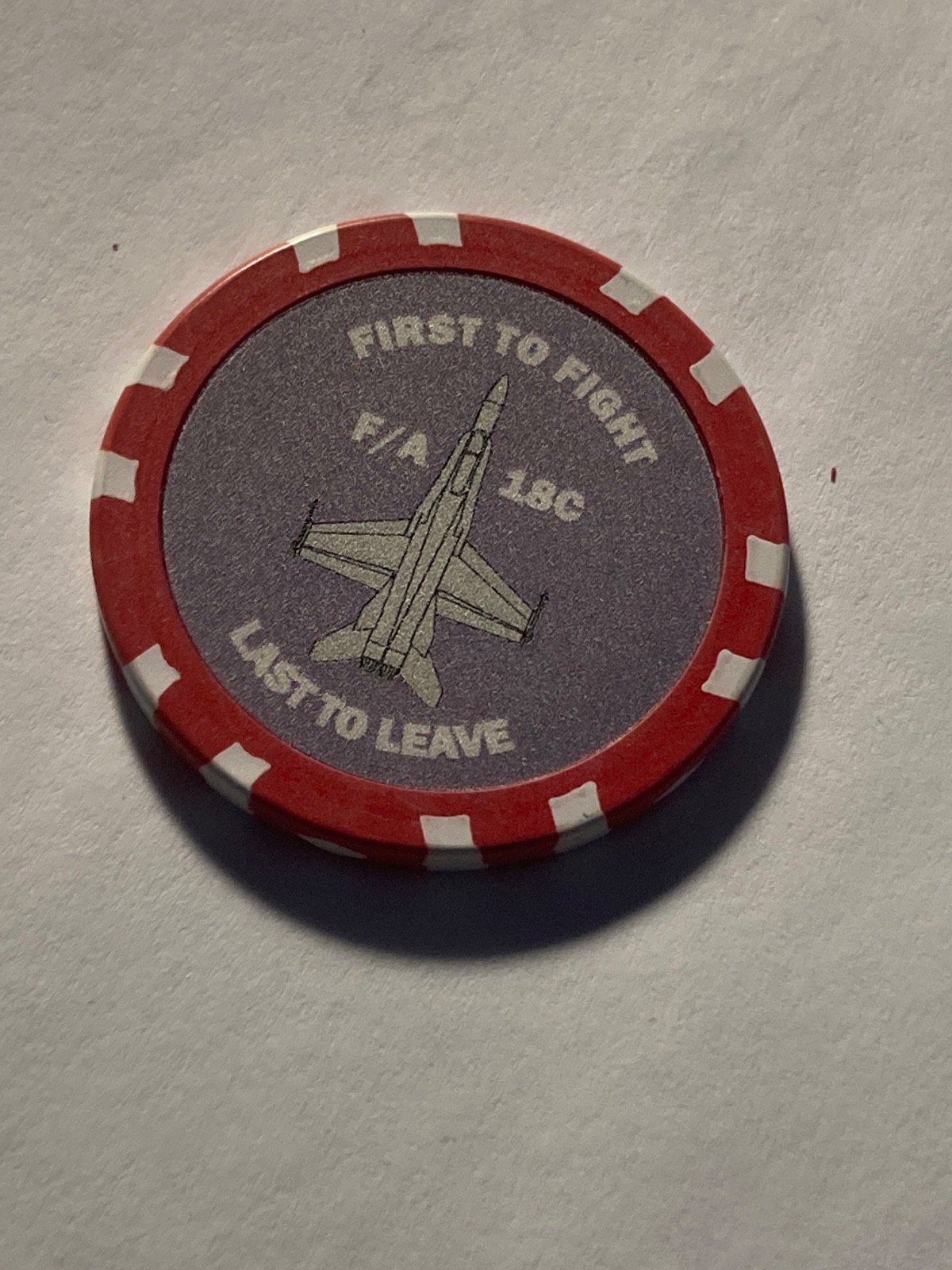 The Devil Made Me Do It CASINO STYLE POKER CHIP FIRST TO FIGHT LAST TO LEAVE