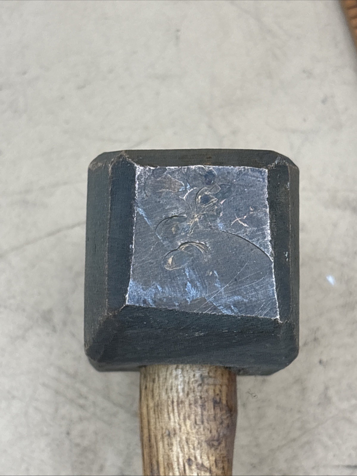 Vintage USA Brass Non-Spark Hammer 3.4 Lbs. Total Weight, #4 HOL-O-HED, SH Corp.