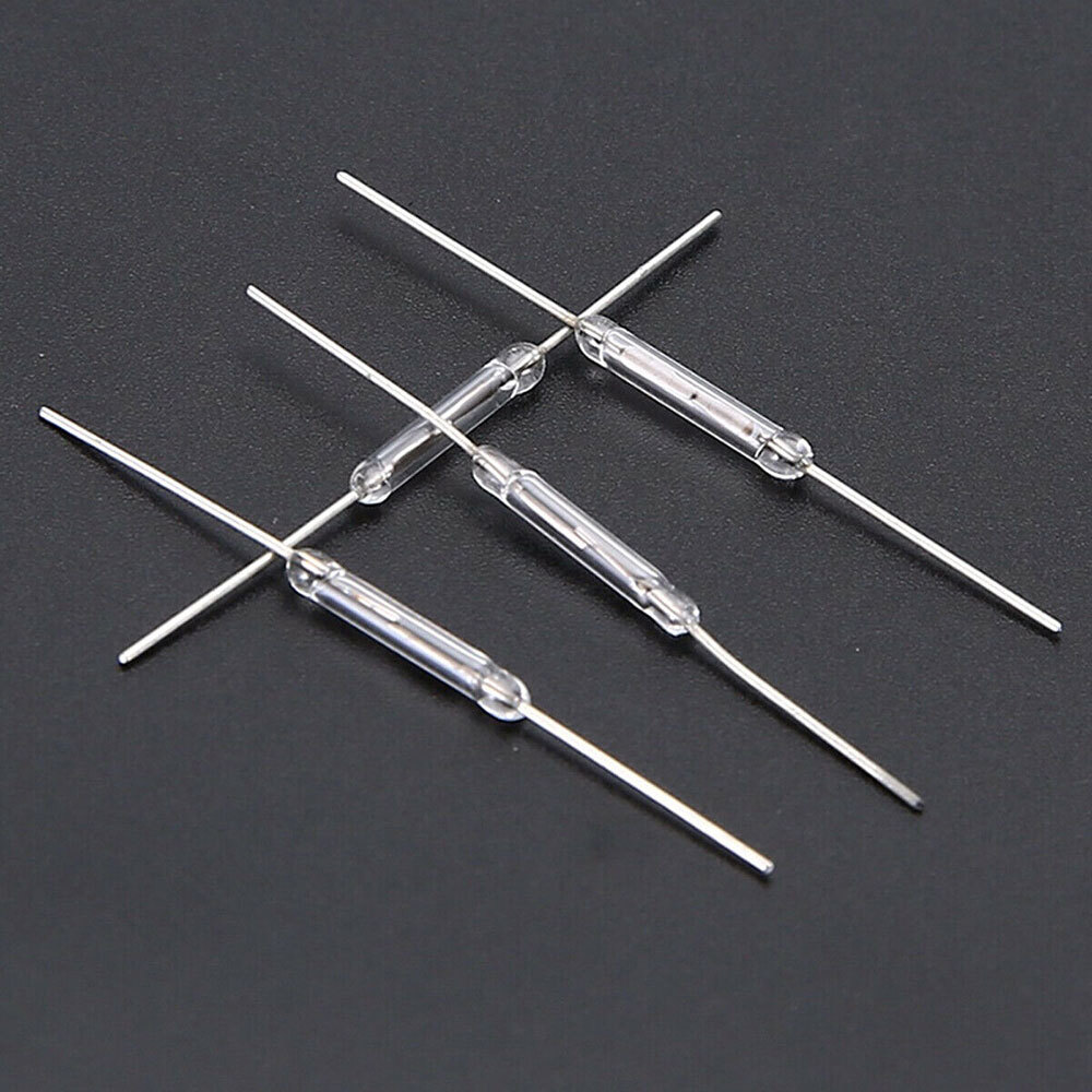 40 X Magnetic Glass Reed Switch 2 x 14 mm Normally Open N/O 2-Pin Low Voltage US