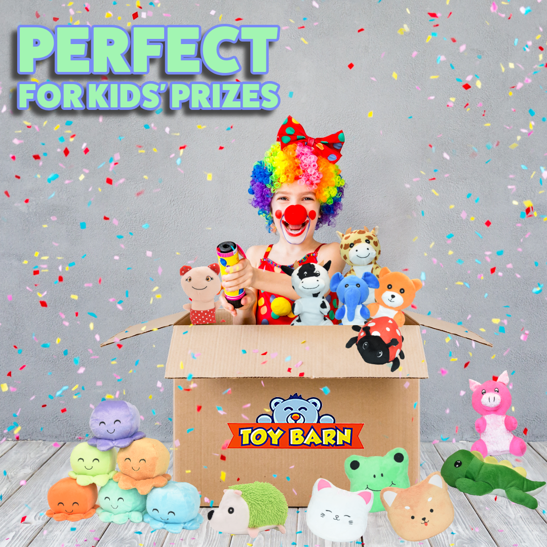 100 Pc Bulk Stuffed Animals 7-9 inch - Kids Prizes, GiveAways, Party Favors