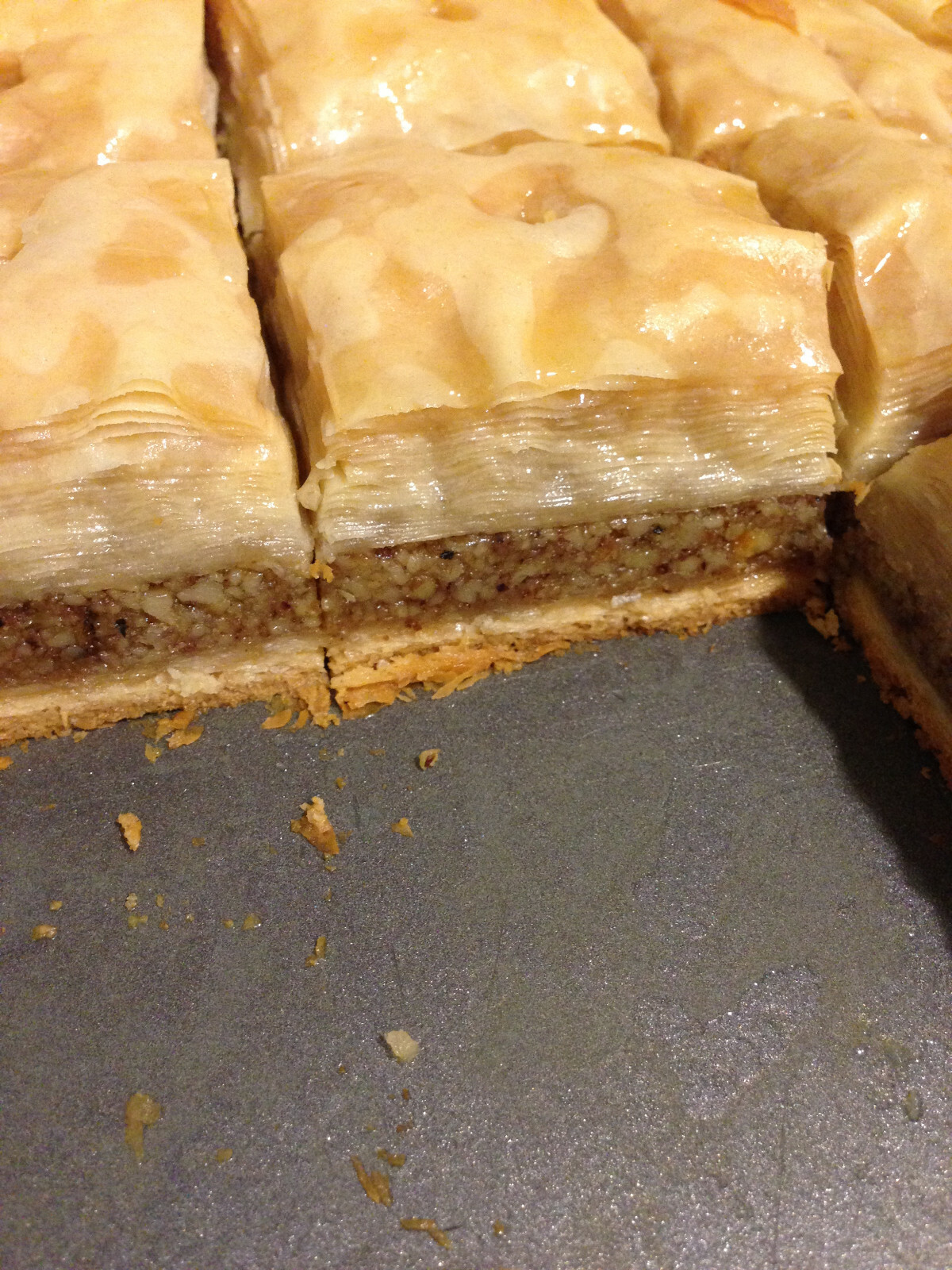 Organic Large Baklava with Walnut & Bee Honey! Unique Quality 5LB 24 big Pieces