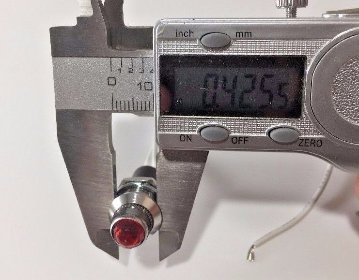 Pair Green Pilot Dash Indicator Warning Lights 12V - Vintage Classic Hot Rod