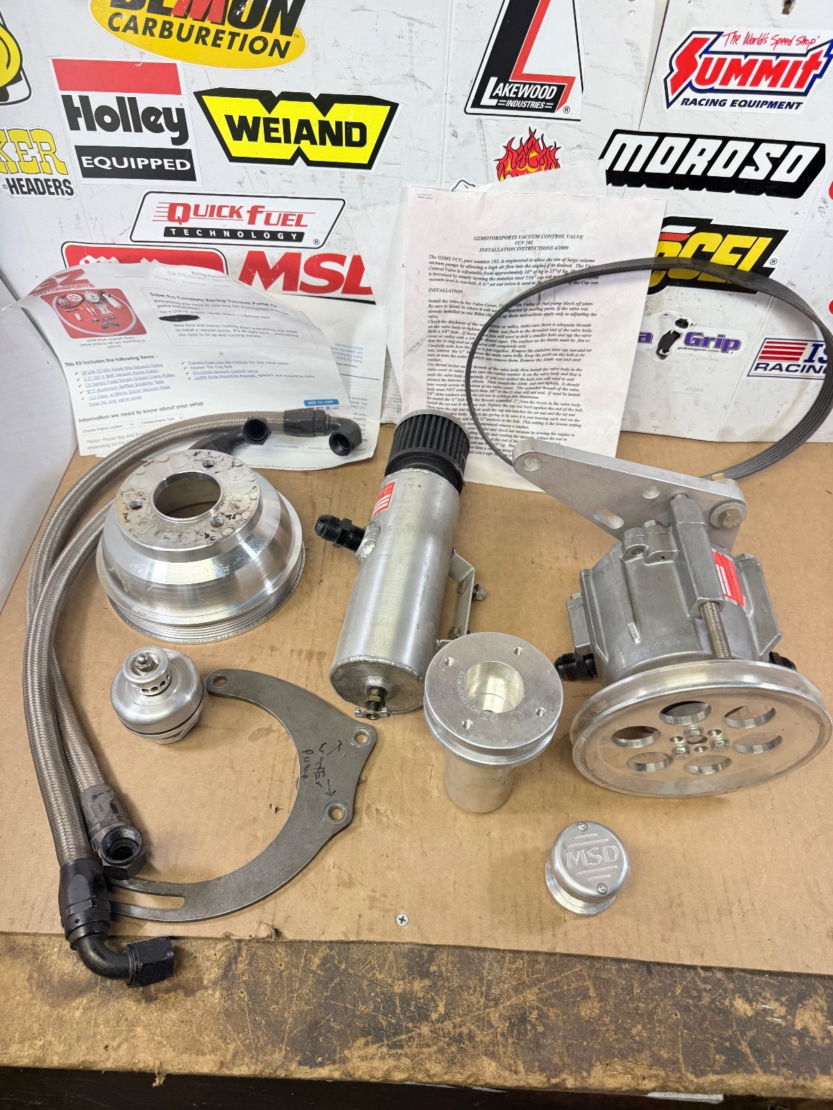 BBC CHEVY GZ MOTORSPORT VA104 RACING VACUUM PUMP STREET/STRIP