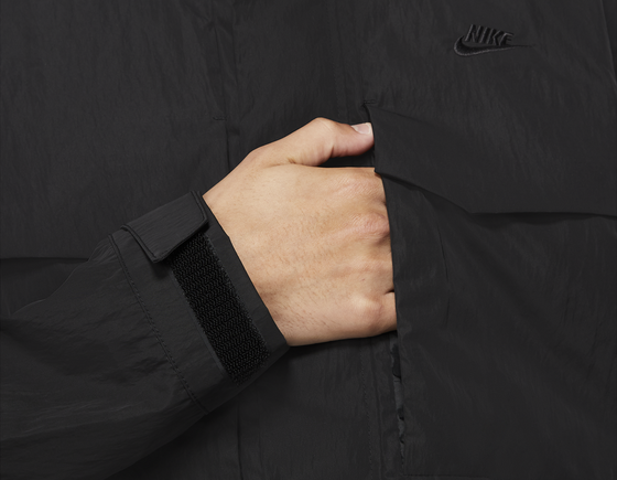 Nike M65 Premium Men's Full Zip Hooded Jacket Black Size S Small DC6770 010