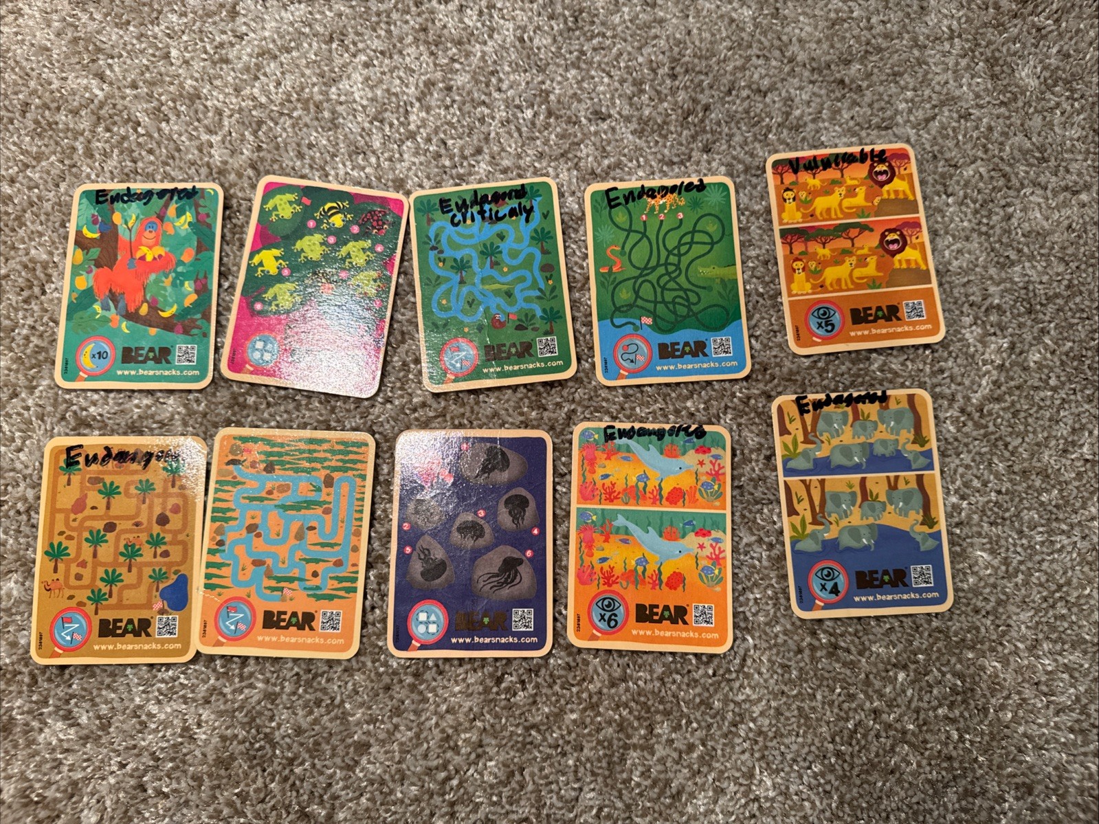Bear Greatest Games And Fruit Snacks Trading Cards Lot Of 97