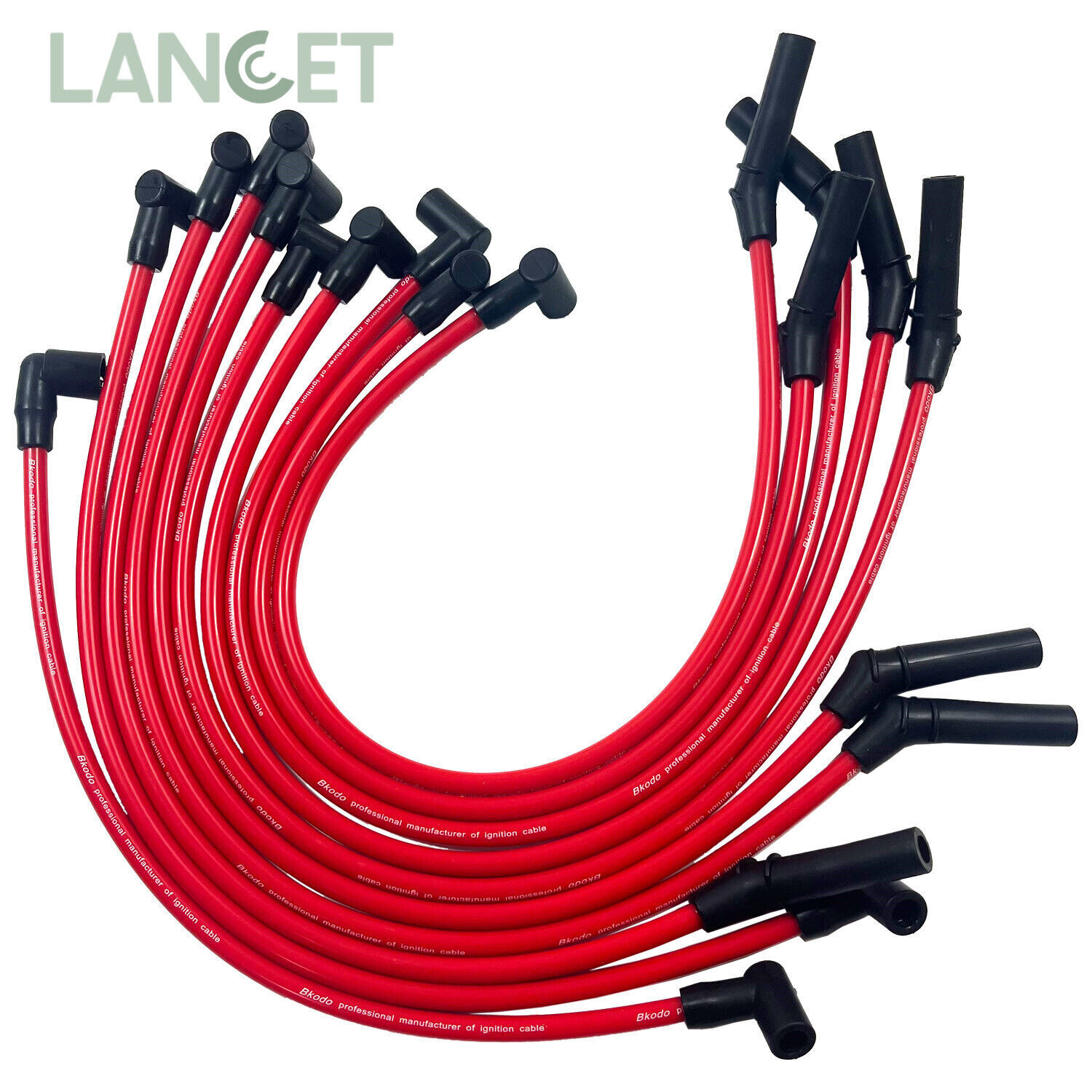For Ford Racing 10.5mm Red Ignition Wire Set 5.8L 5.0L 351W 302 Spark Plug Wires