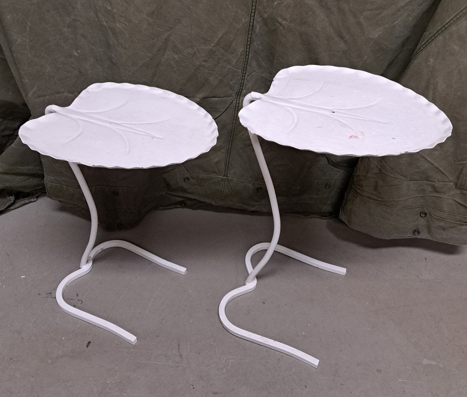 Pair of Mid Century Salterini Lily Pad Nesting Tables Set #2