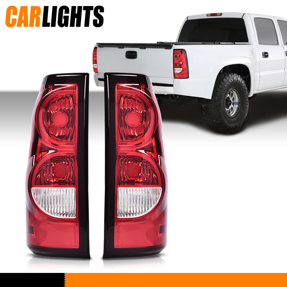 2PCS Tail Lights Fit For 2003-2006 Chevy Silverado 1500 2500 3500 HD Brake Lamp