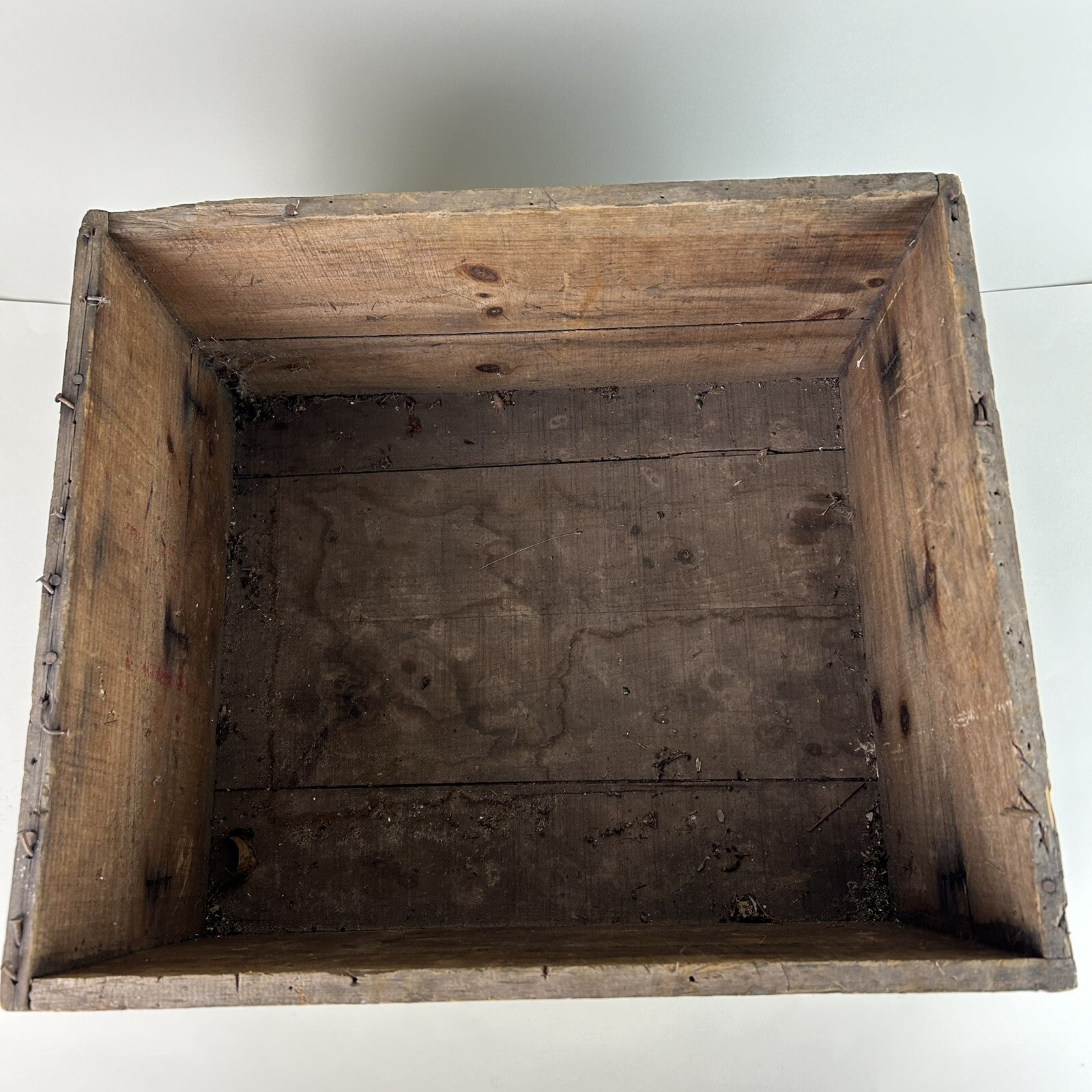 Antique 25lb Explosive Dynamite Dovetail Wood Crate ICC 14 National Eldred PA