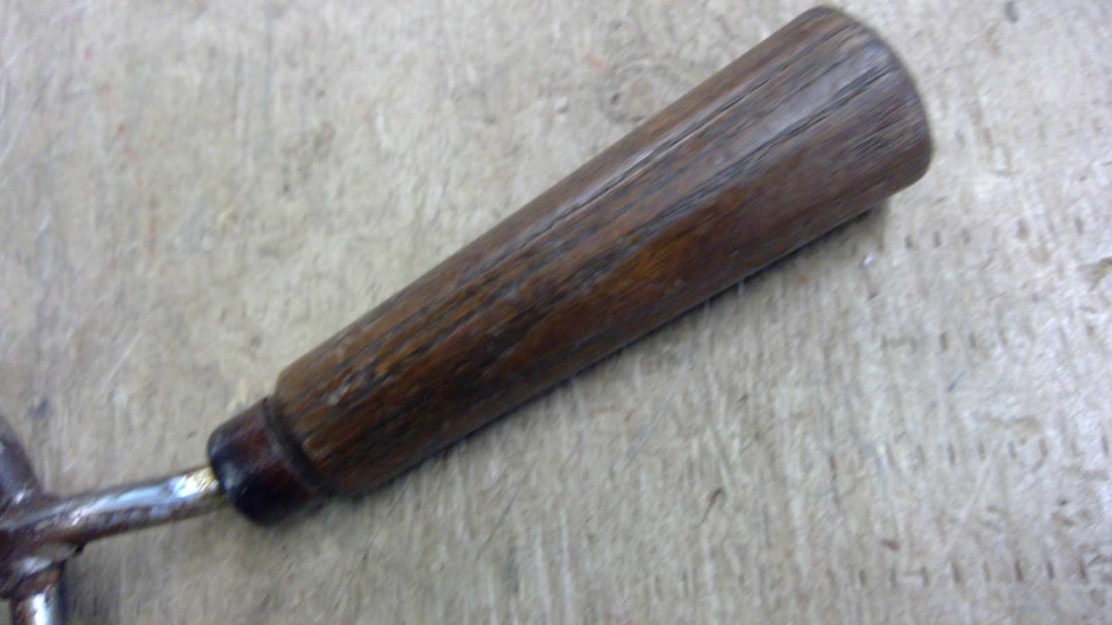 Vintage Hand Cultivator Fork Garden Tool Wood Handle 3 Prong