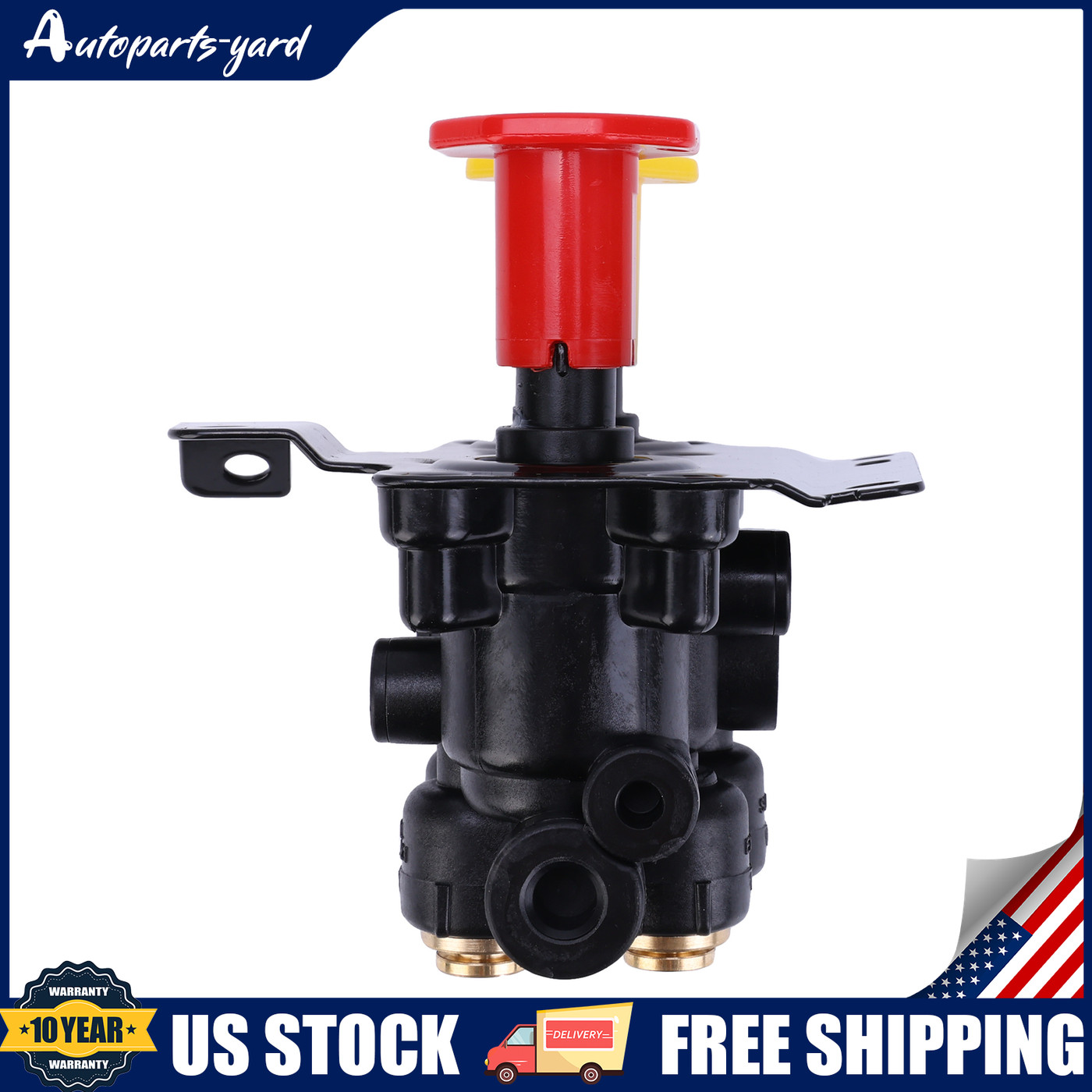 New Dash Control Brake Valve 5 Ports For Volvo VNL 24340522 US