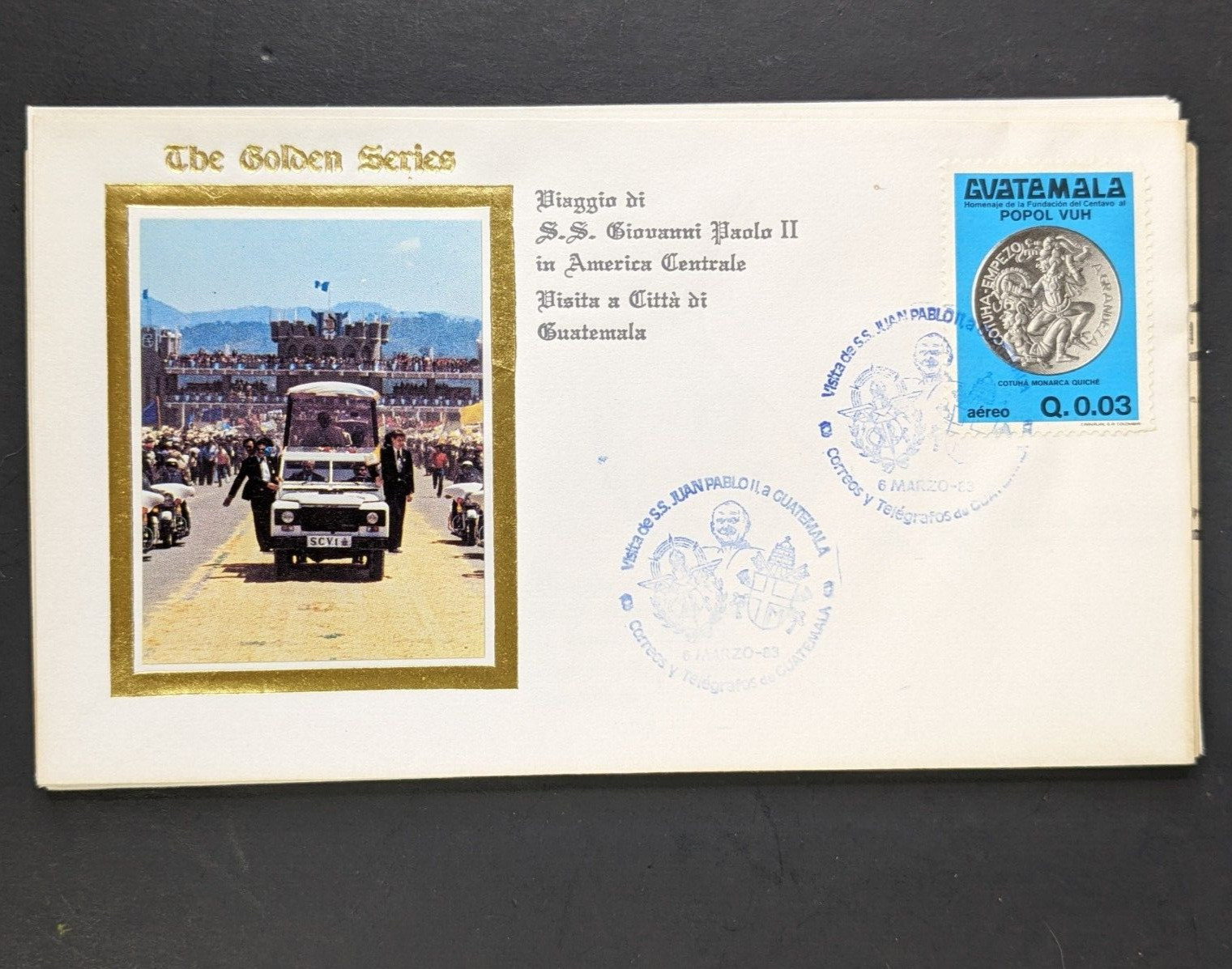 Pope John Paul II, The Golden Series Central America, 17 Covers Plus Stamps