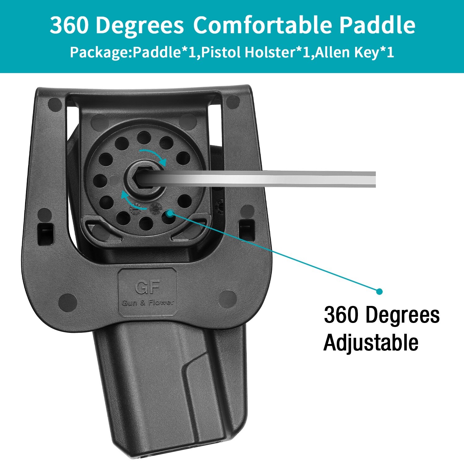 OWB Holster for Colt 1911/Elite Force 1911/Kimber 1911/Rock Island Armory 1911