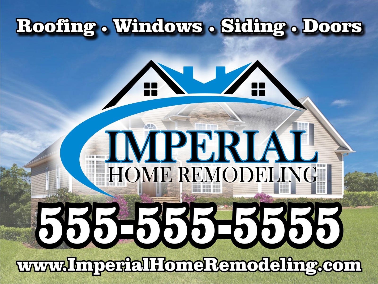 25 18x24 Full Color Custom Yard Signs - Printed Two Sides