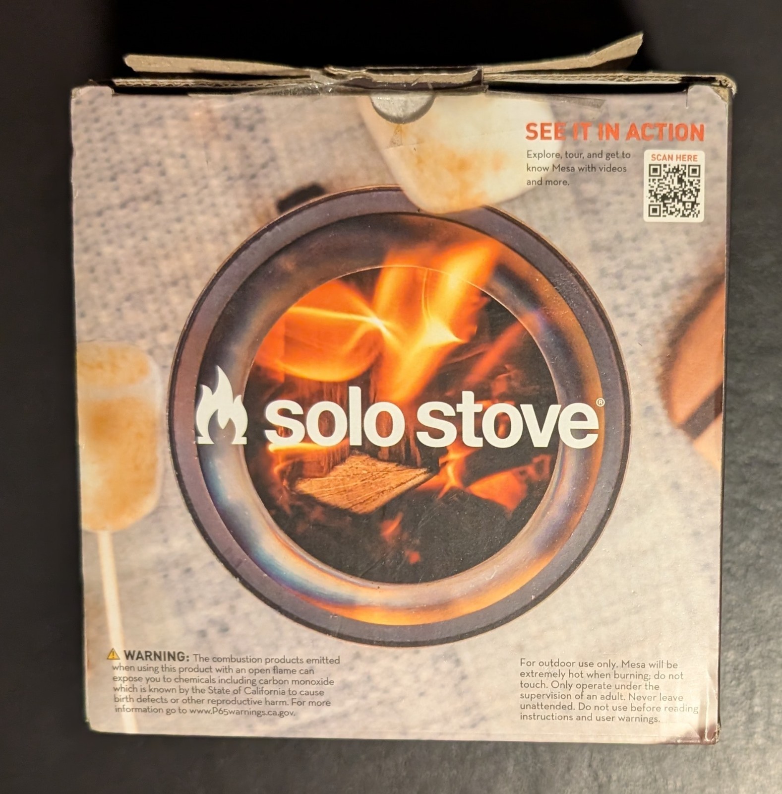 Solo Stove Mesa Smokeless Tabletop Fire Pit Ash New Open Box - COMPANY BRANDED