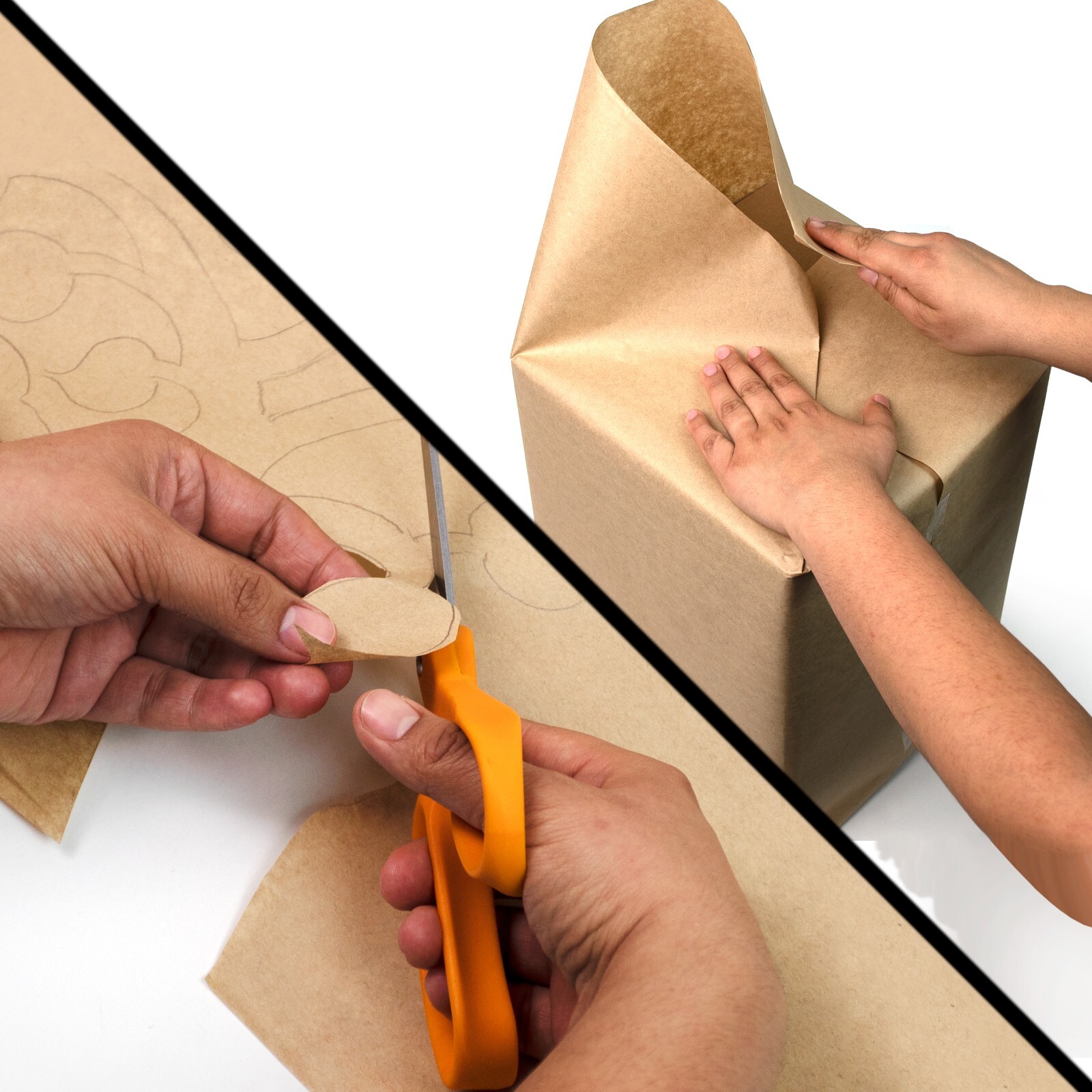 Large Brown Kraft Paper Roll - 24" In x 1200' Ft Long - Crafts, Packing Shipping