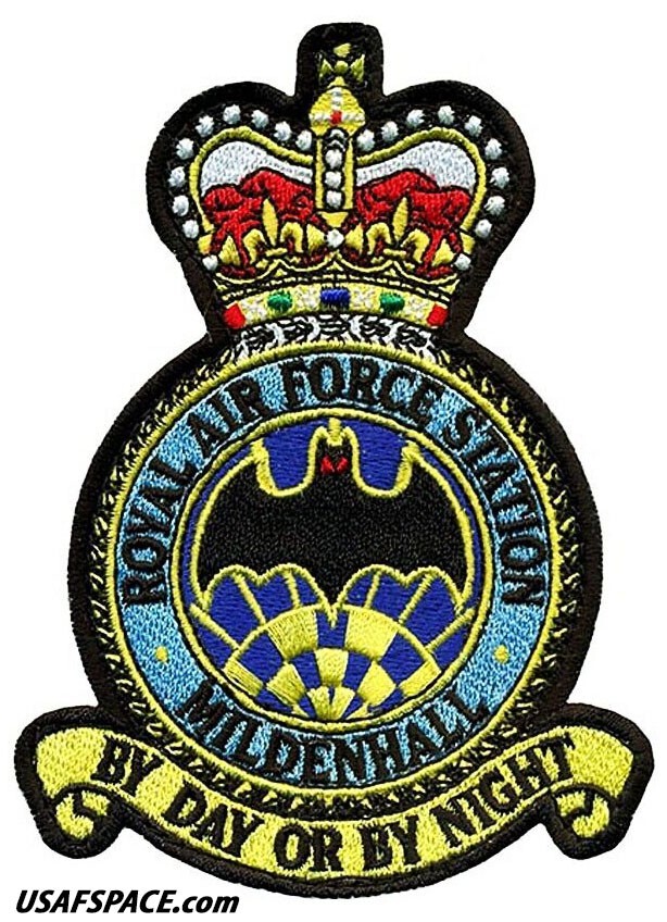 USAF 488TH INTELLIGENCE SQ -RAF MILDENHALL- ORIGINAL - 488 IS - 4.5" VEL PATCH