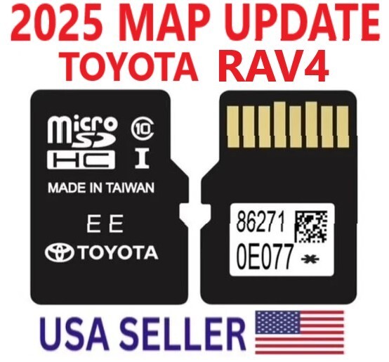 TOYOTA RAV4 NEW MAP UPDATE GPS NAVIGATION MICRO SD CARD OEM 86271 0E077 USA/CA