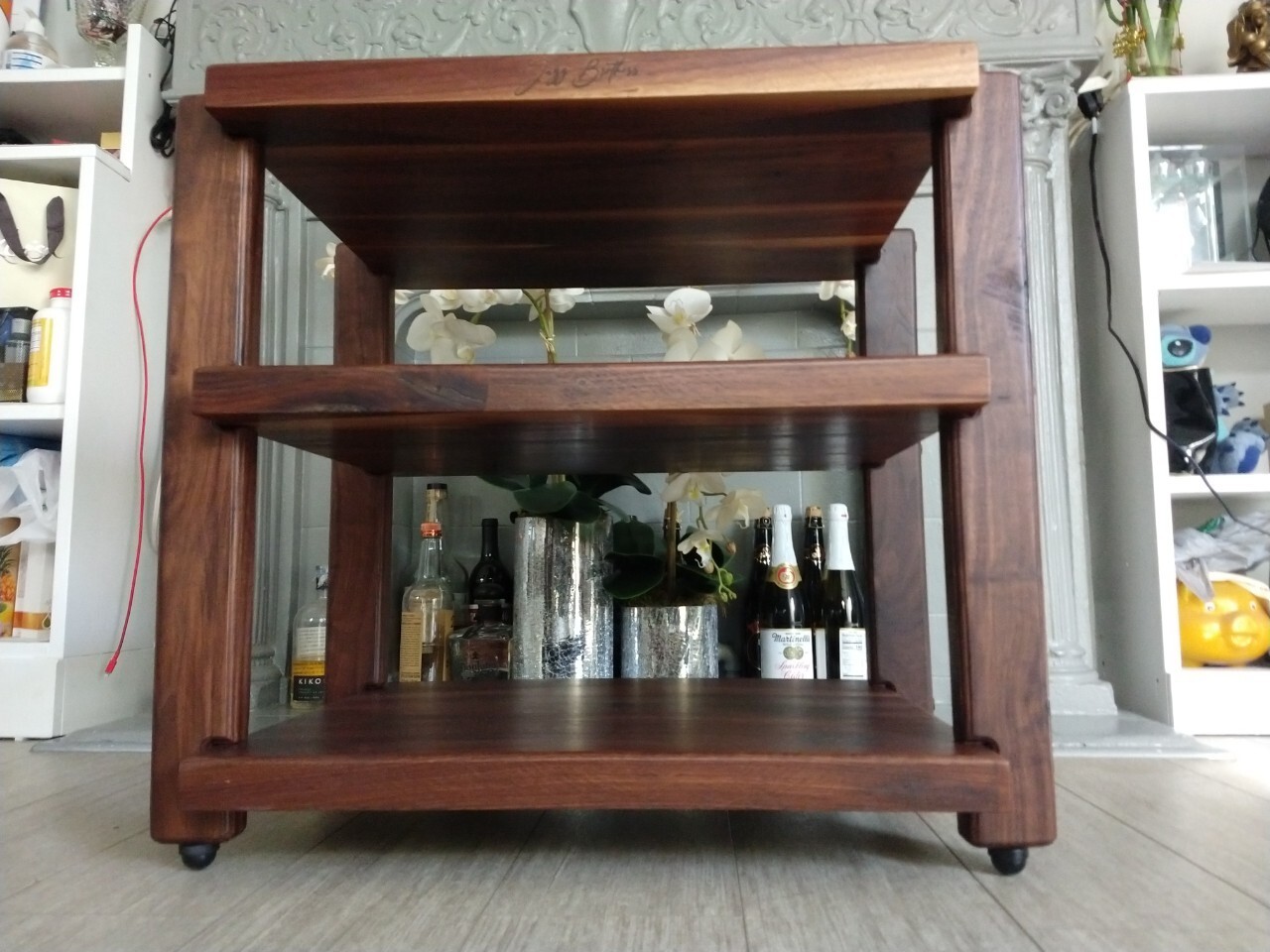 Jazz Brothers- Walnut Wood Audio Rack