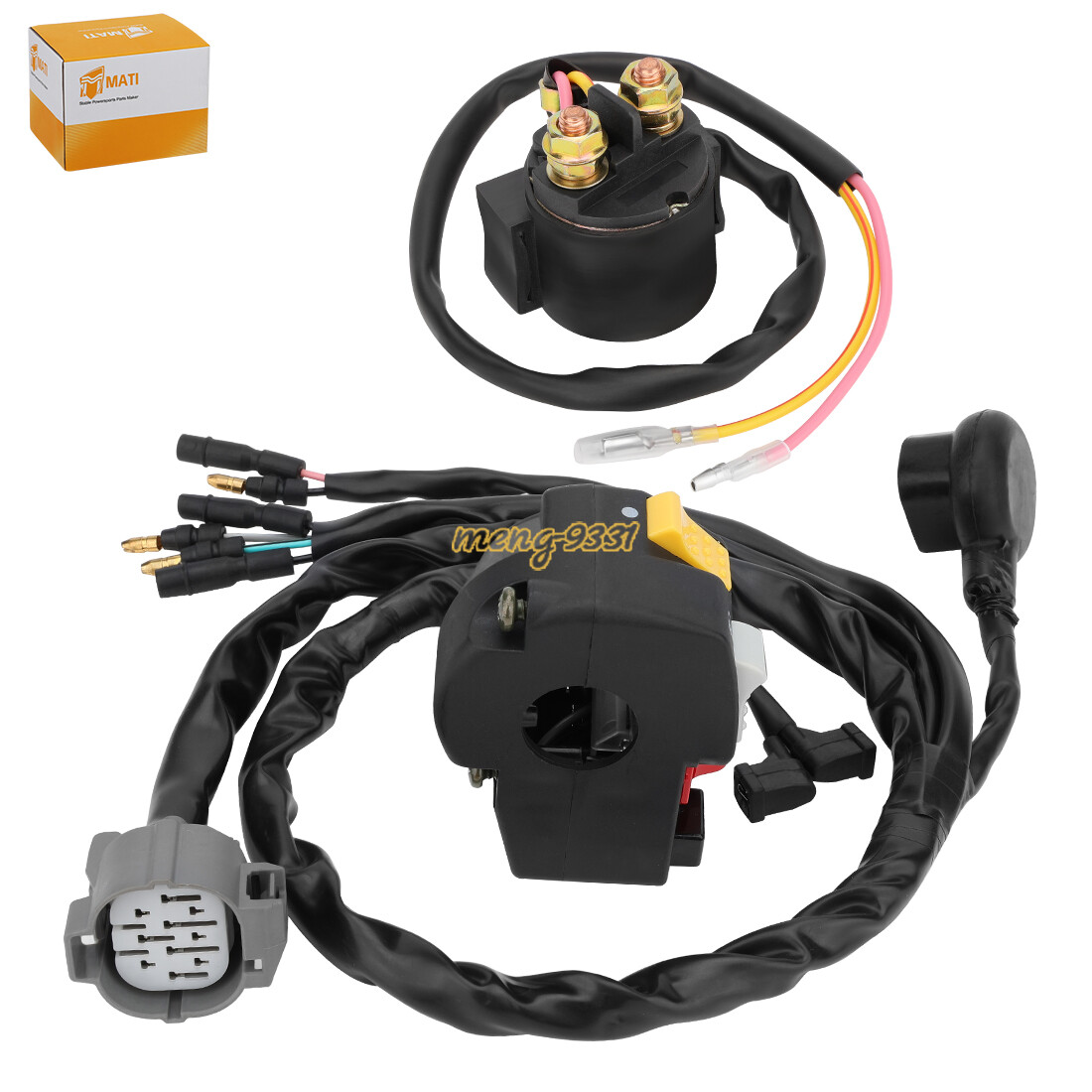 Handlebar Switch & Starter Relay for Honda Sportrax 300 TRX300EX 2x4 1993-2006