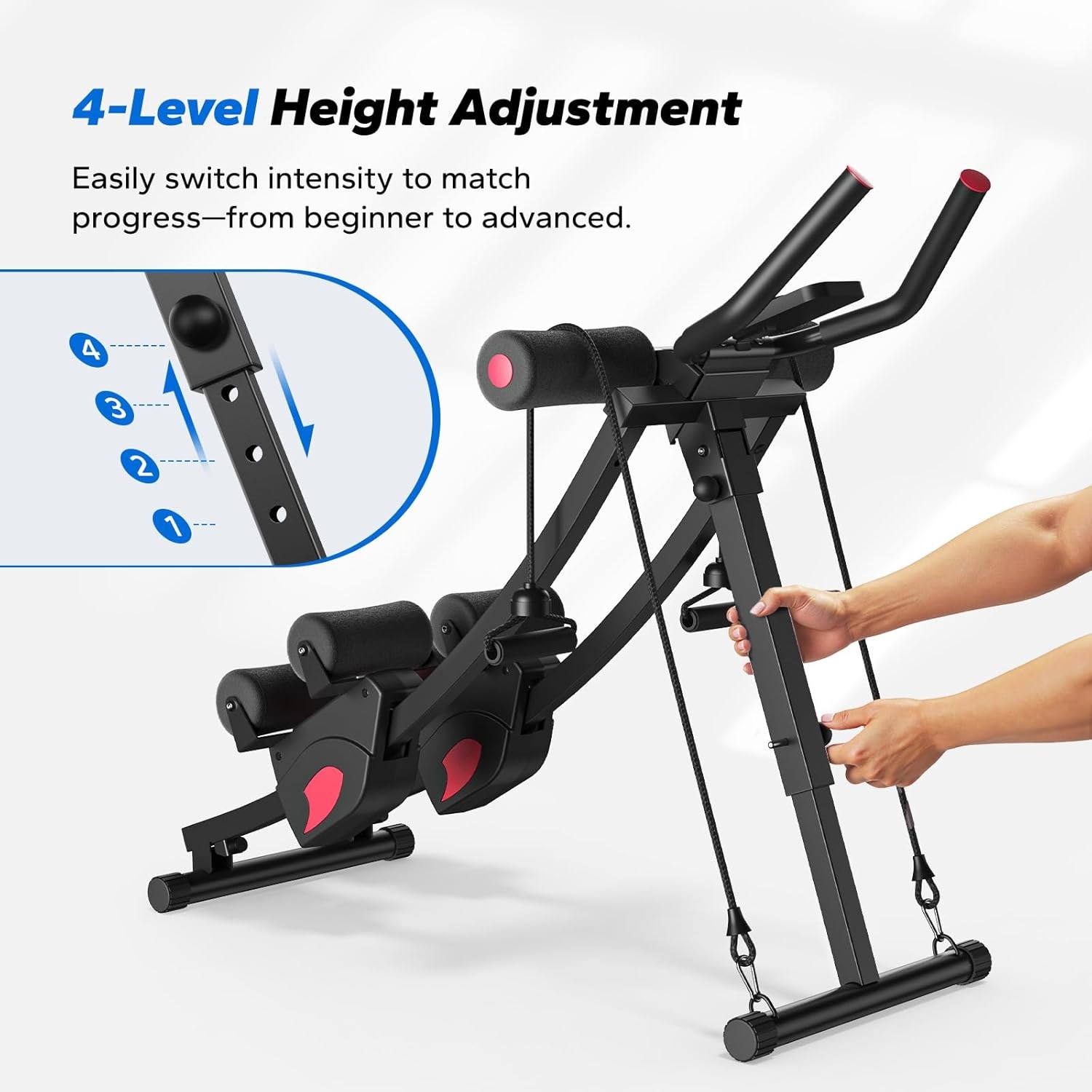 MERACH Ab Machine Adjustable Trainer Machine AB Workout Equipment for Home Gym