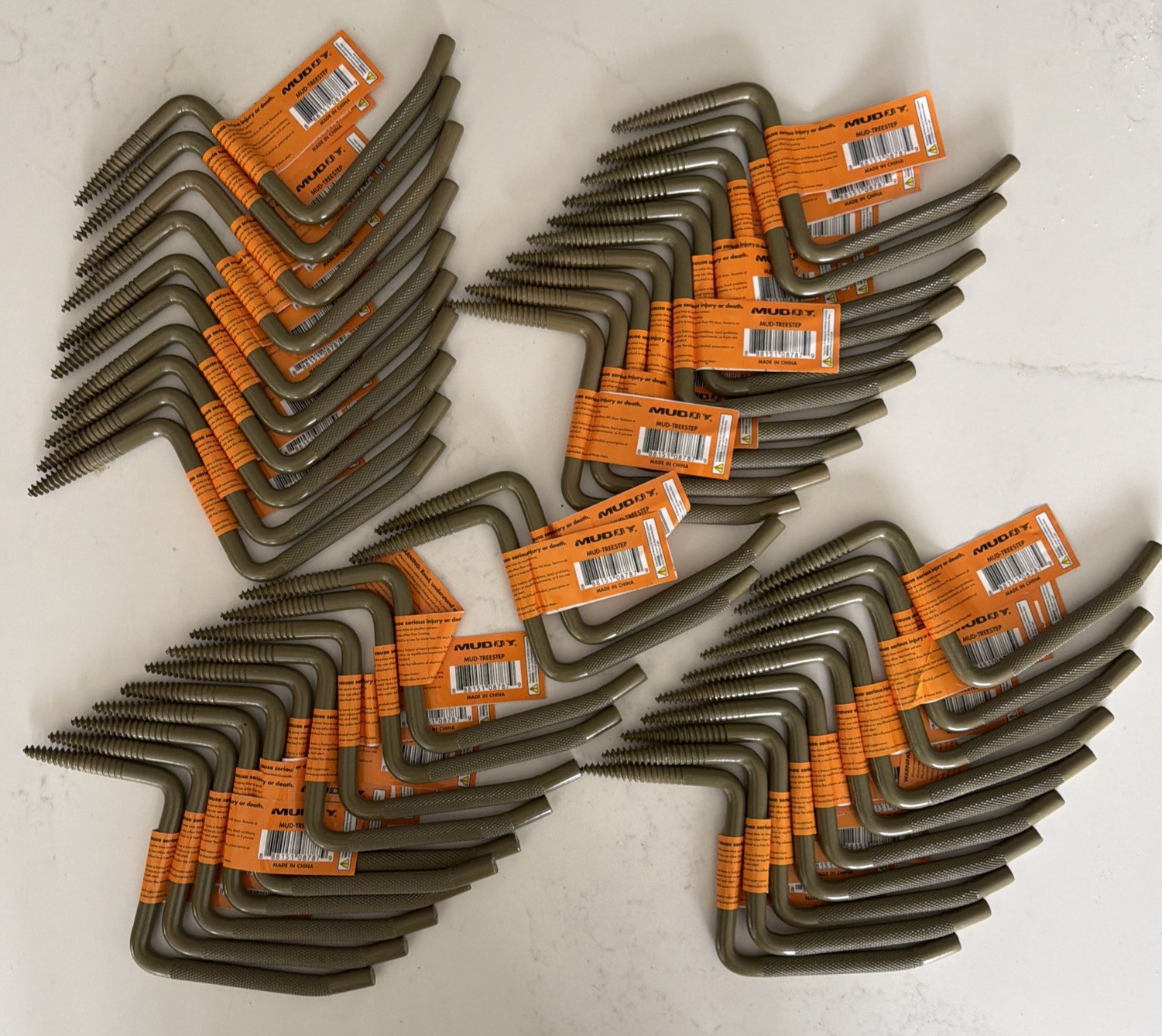 LOT OF 42 - MUDDY THREADED TREE CLIMBING STEPS - MDY-101 - NEW & NEVER USED!!