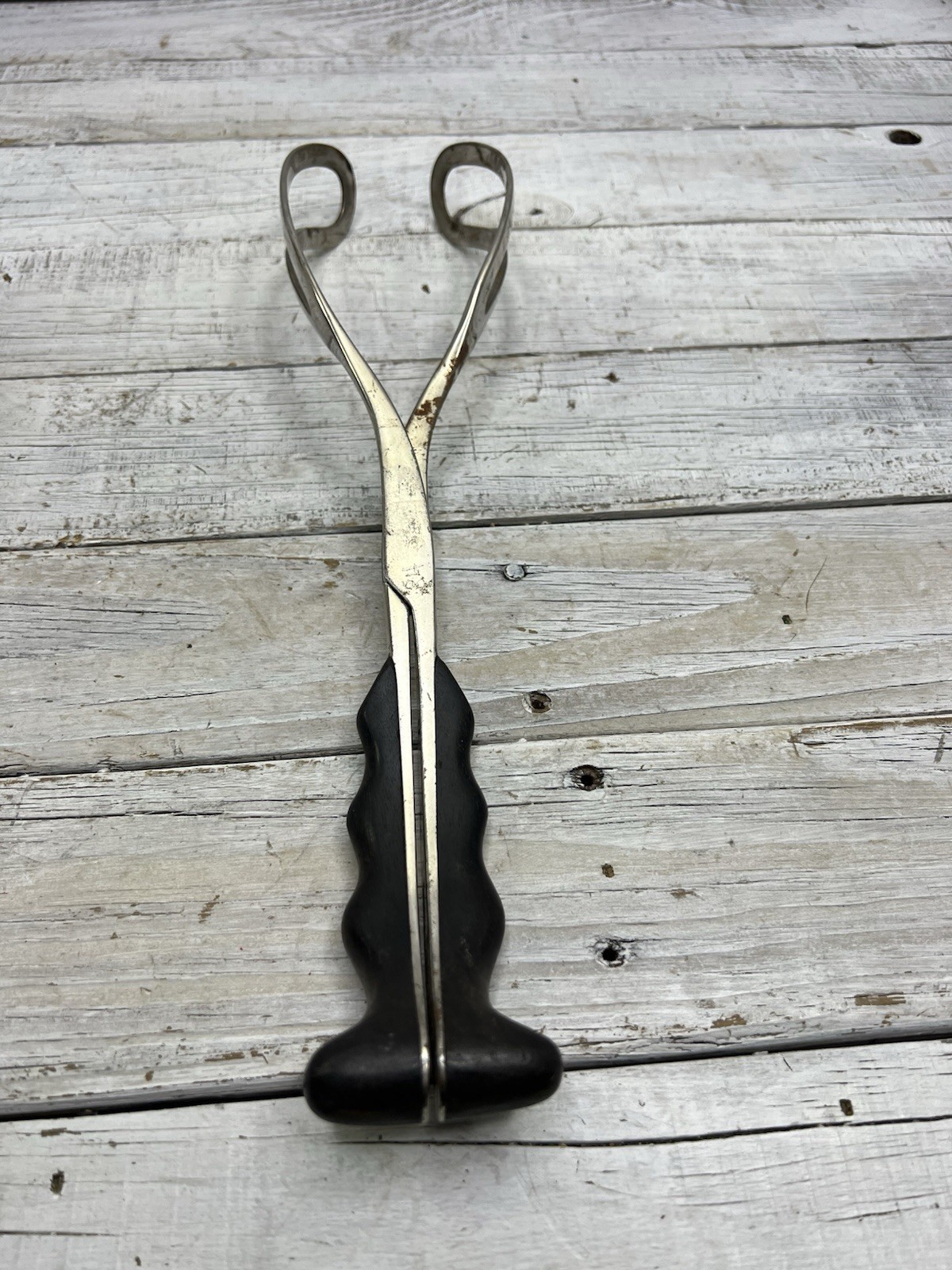 AS-IS Rusty Obstetrical Forceps Medical Birth Birthing Device Oddity Oddities