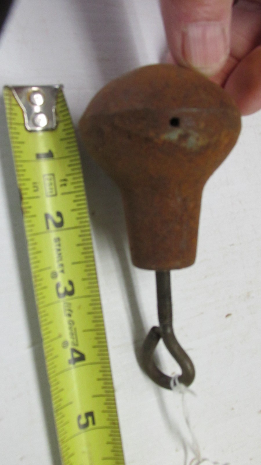 Vintage NOS Bell Clapper Cast Iron 1 # 3oz Dinner Bell