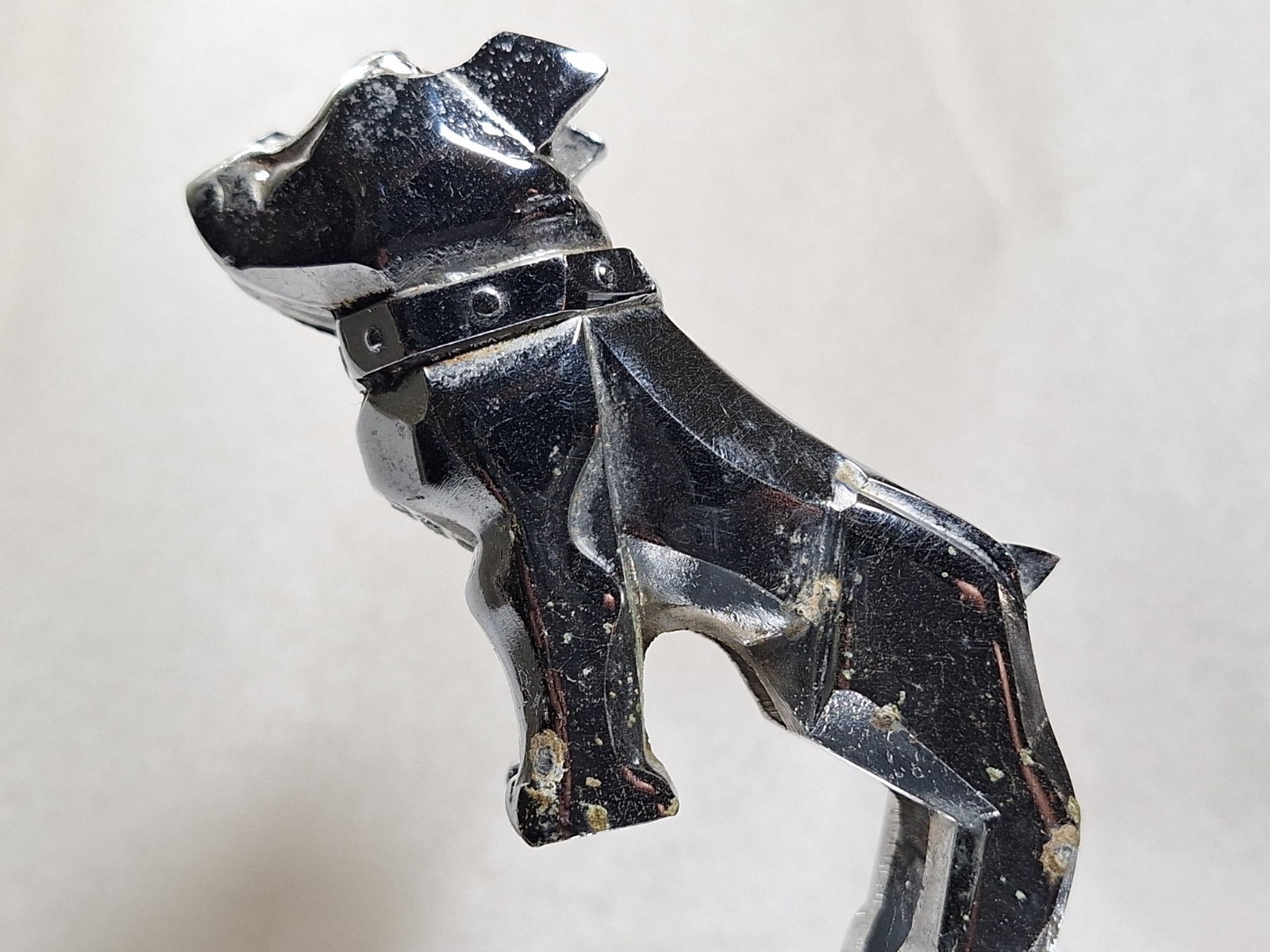 Vintage Mack Truck Bulldog Chrome 7" Cigar Ashtray