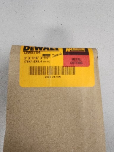 DEWALT DW 8704 3" X 1/16" X 1/4" Cut-Off Wheel 50 Pack New