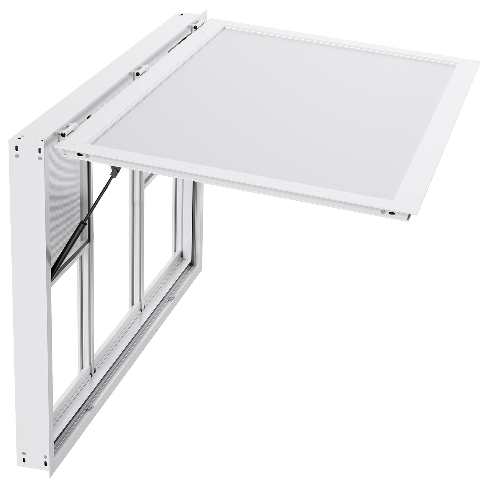 Uimoso 60x36in Concession Food Truck Service Window with Aluminum Alloy Awning