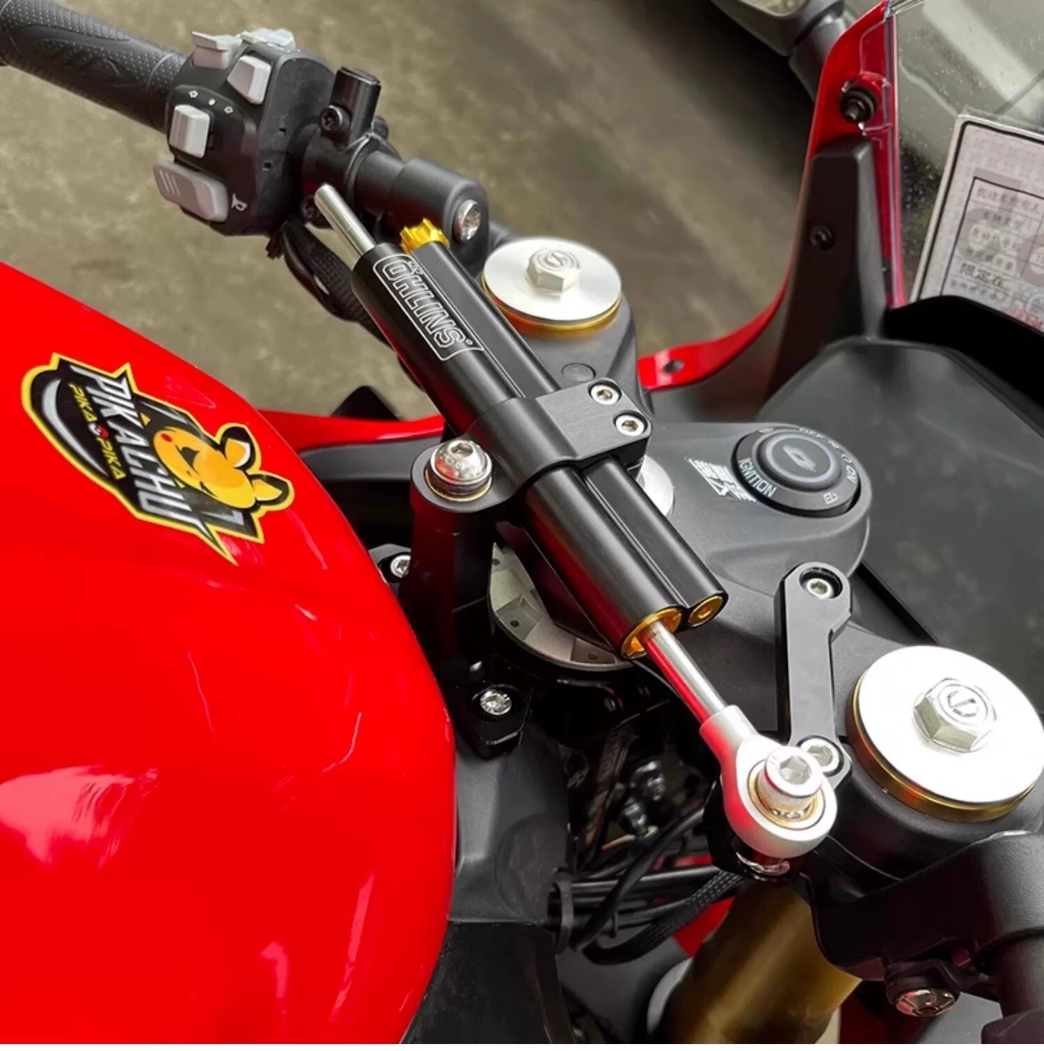 Ninja ZX6R Steering Damper Stabilizer Bracket Mount Kit For Kawasaki ZX-6R 2025