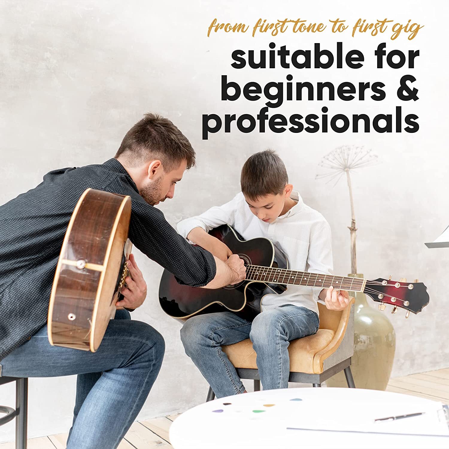 1-2 Sets Guitar Strings 6-12PCS Replacement Steel String for Acoustic Guitar US