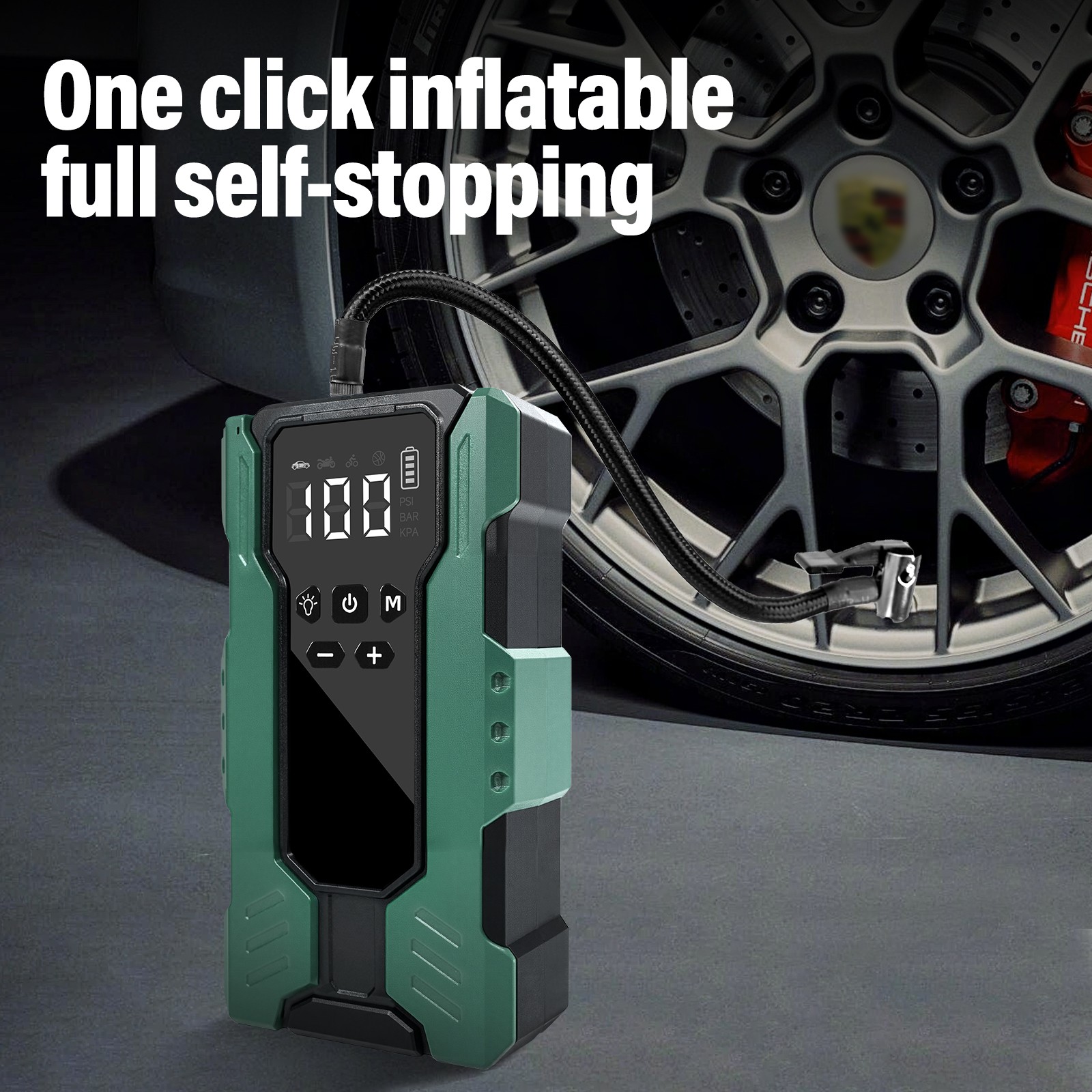 10000A Car Jump Starter with Air Compressor 12V & 150PSI Battery Phone Bank