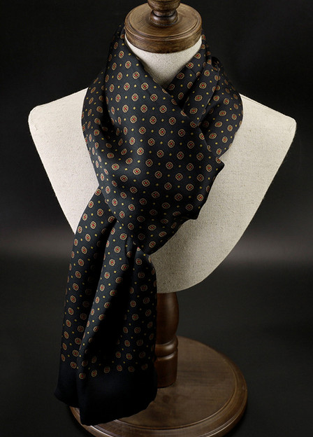 100% Silk Mulberry Satin Scarf men women neckerchief Wrap black red Gifts