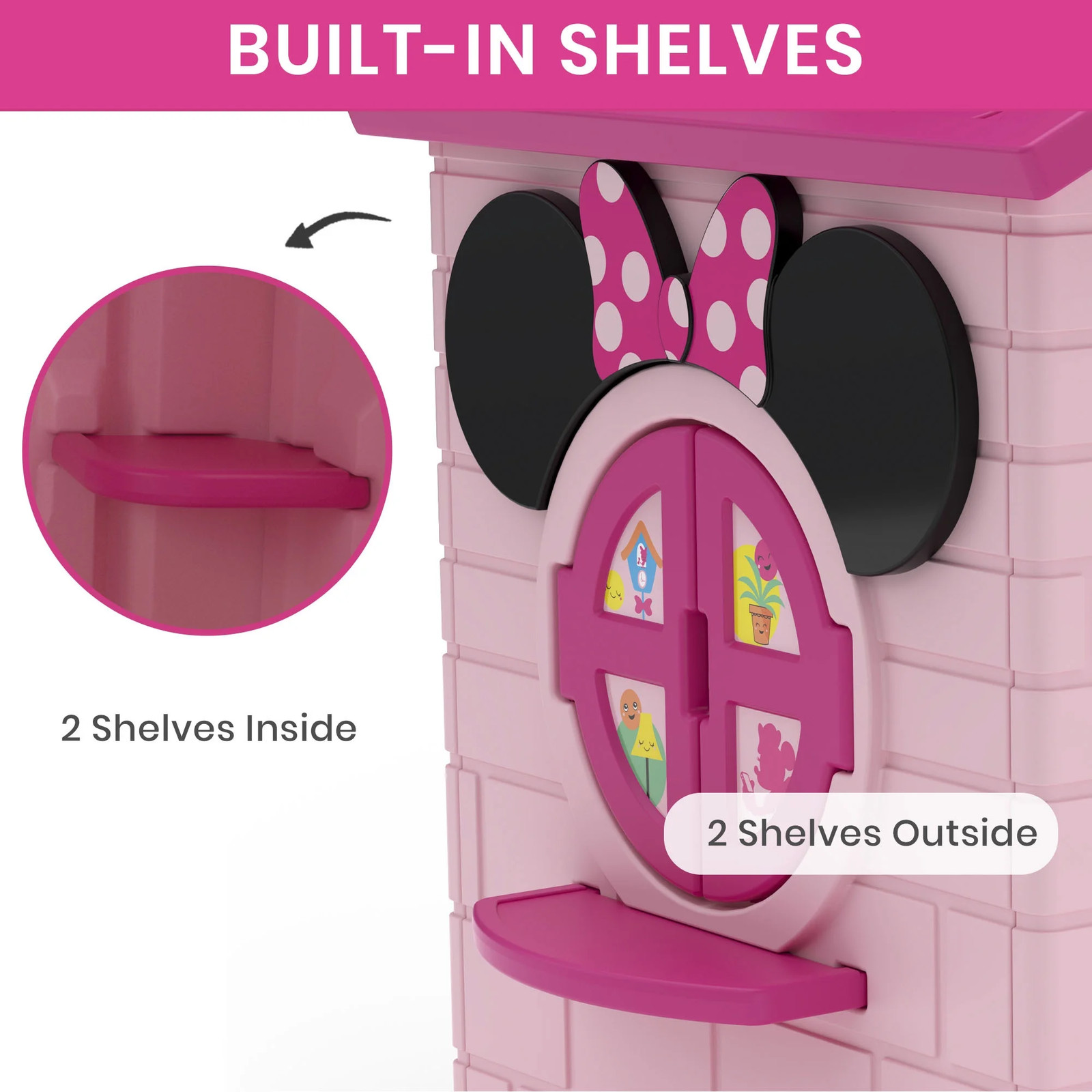 GIRLS PLAYHOUSE Minnie Mouse Indoor/Outdoor Kids Toddlers