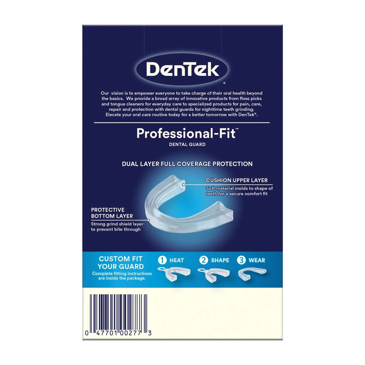 DenTek Professional-Fit Dental Guard, Custom Fit w/ Maximum Protection