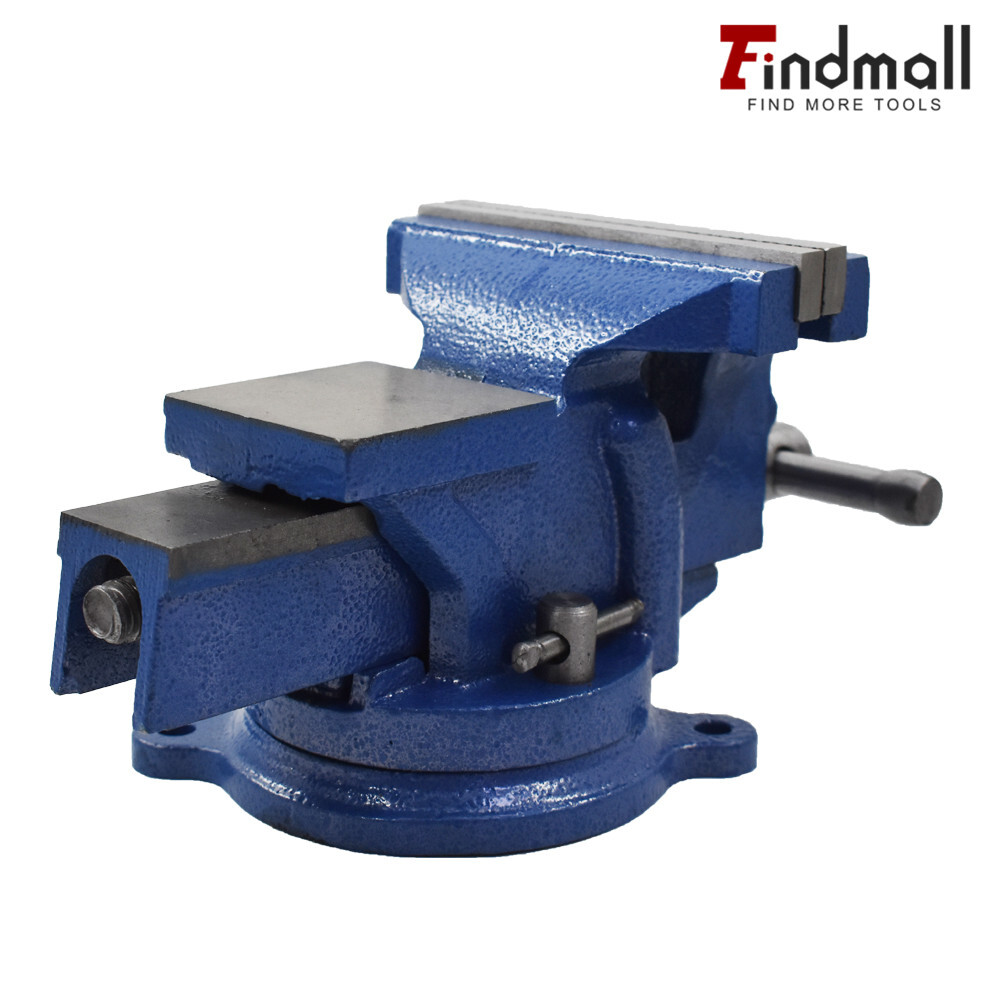 4" Bench Vise with Anvil Swivel Locking Base Table top Clamp Heavy Duty Vice