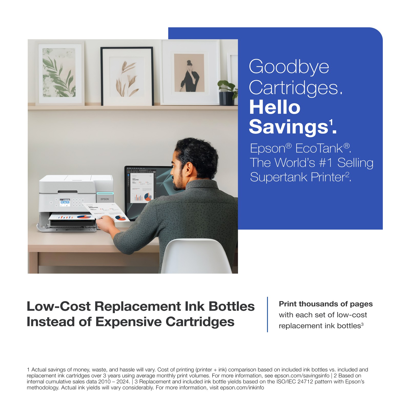 Epson EcoTank ET-3958 Wireless Printer - Certified Refurbished