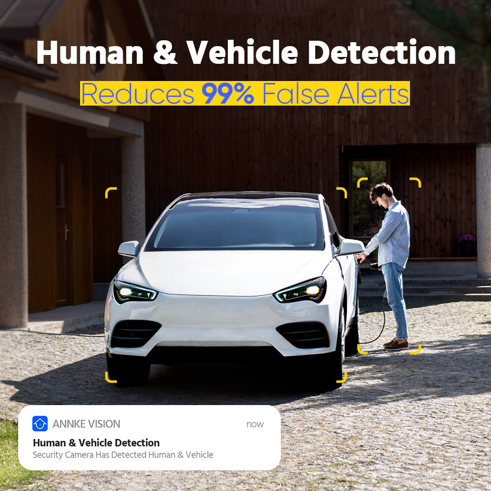 ANNKE 4K POE Audio Security Camera System 16CH NVR Color Night Human Detection