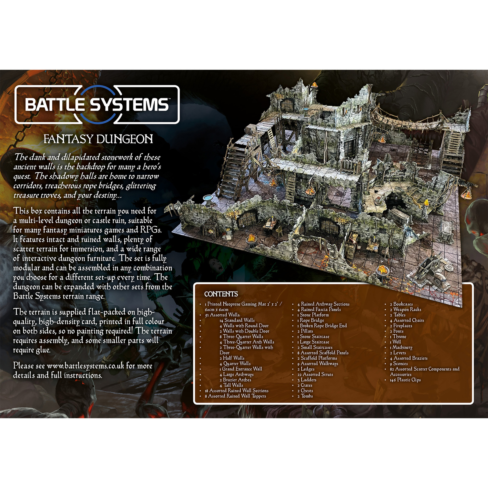 Battle Systems Fantasy Dungeon Terrain Core Set Scenery