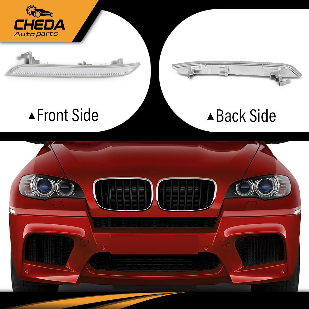 2PCS Front Bumper Reflector Side Marker Lights Fit For 08-14 BMW X6 E71 E72 X5M