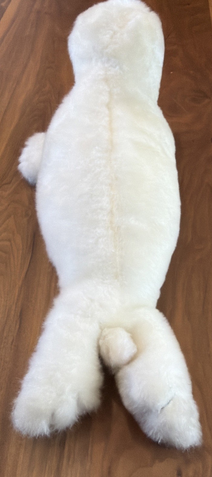 R. DAKIN 1982 Vintage Seal 21” Plush Soft Toy Stuffed Animal Cream RARE HTF EUC