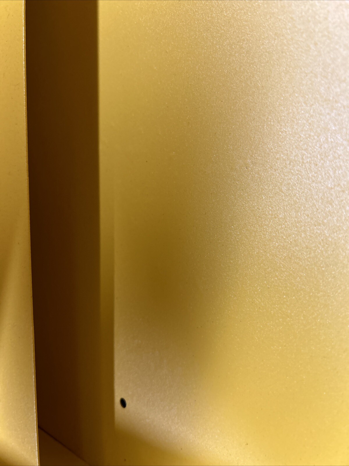 WALLWRITE WW-100SC-T93 Wall Mounted Desk, 20x13-1/2x3-3/8 In, Yellow with key