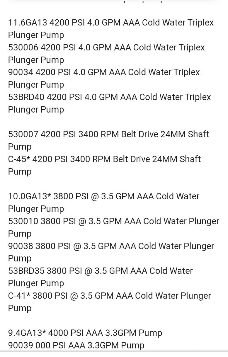 DeWALT 7106733 SIMPSON OEM AAA PRESSURE WASHER SEAL KIT FITS 530003