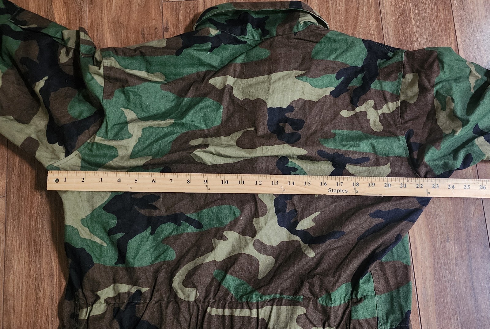 US Military Coveralls Men's Sz Large Woodland Camo Cold Weather Mechanics