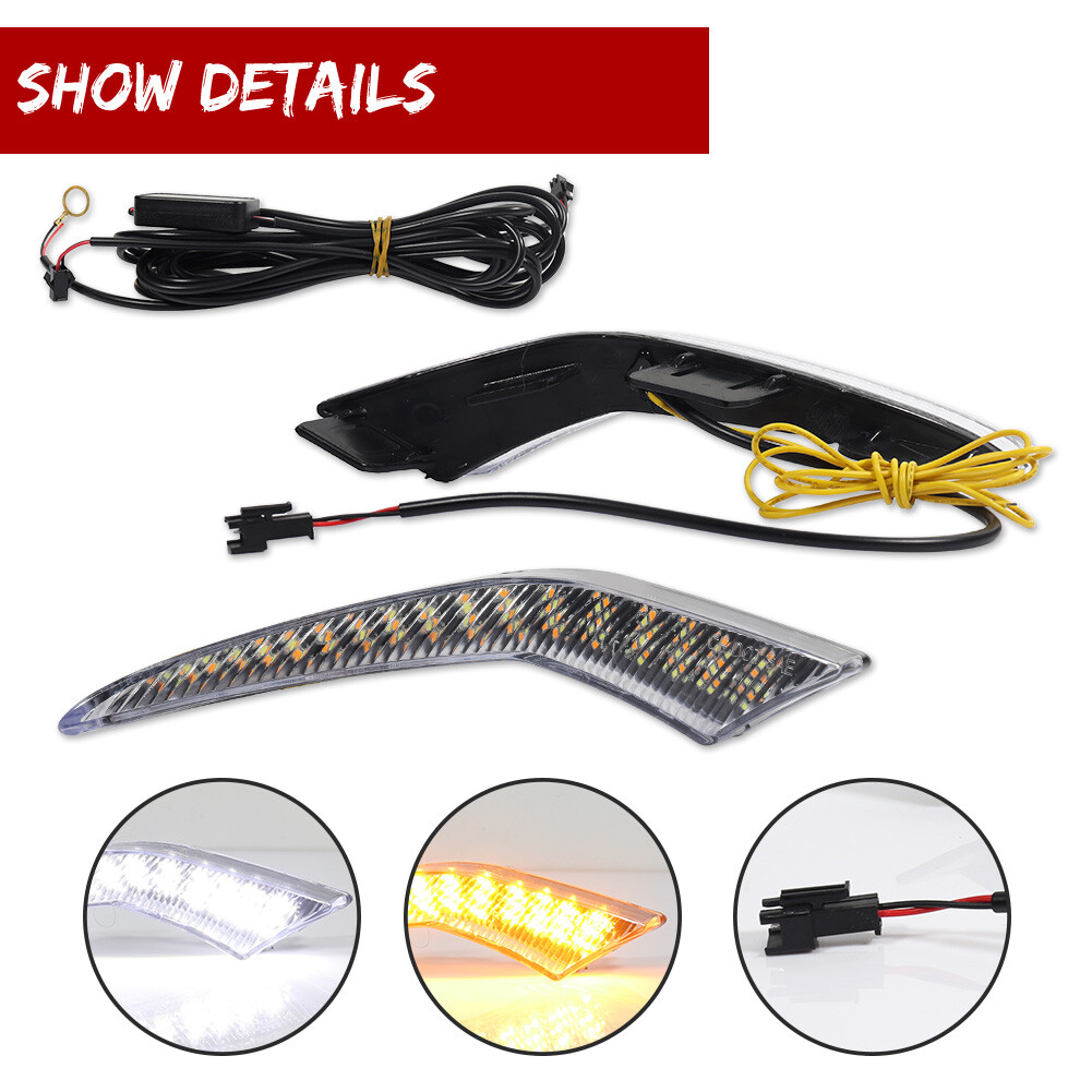 For Toyota Corolla L LE XLE Model 2020-2023 LED Daytime Running Fog Lights DRL