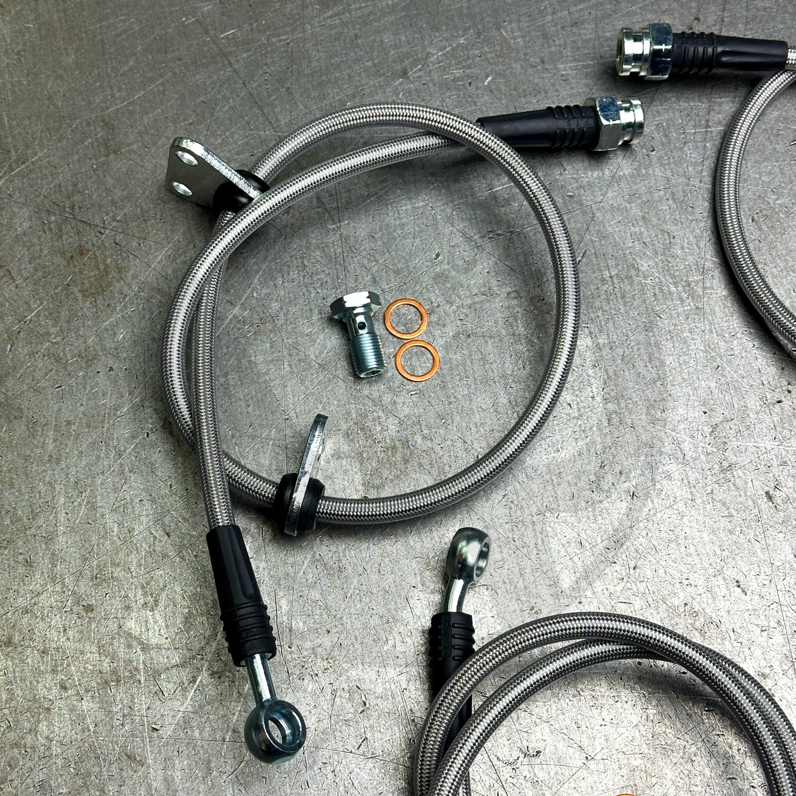 Stainless Steel Front & Rear Brake Lines Kit for 94-97 Honda Accord w Rear Disc